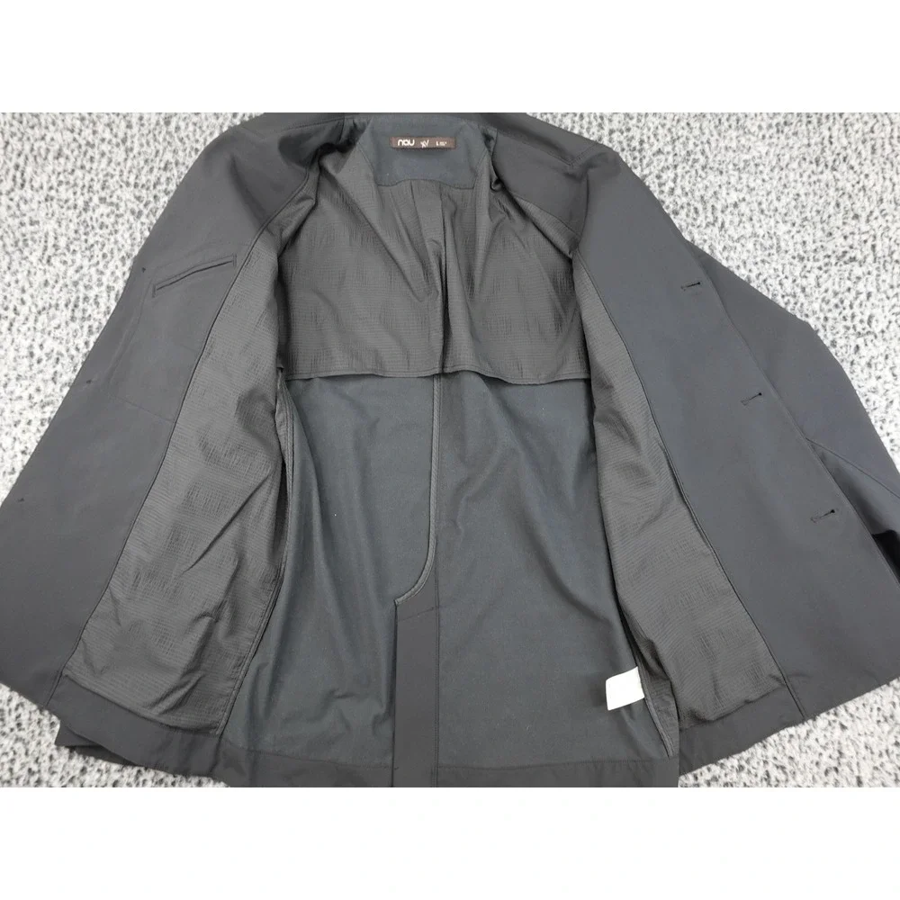 Nau Technical Blazer Mens Large Black Recycled Polyester Water Repellent